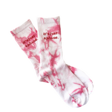 Load image into Gallery viewer, Holiday Pink Tie Dye Cycle Socks - Free with orders over $50
